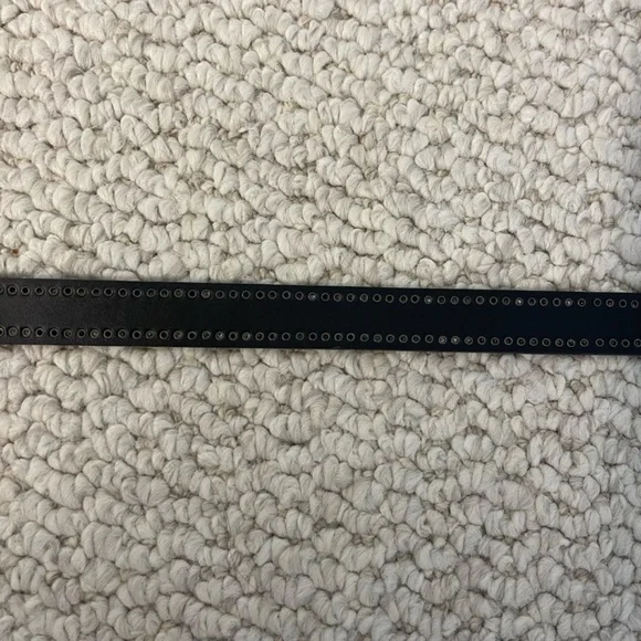 NWT Banana Republic Black Studded Suede Belt - Size S - Picture 11 of 14